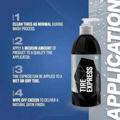 Gyeon Tire Express Satin Tire Shine 500ml | Natural Finish, UV & Water-Repellent thumbnail 4