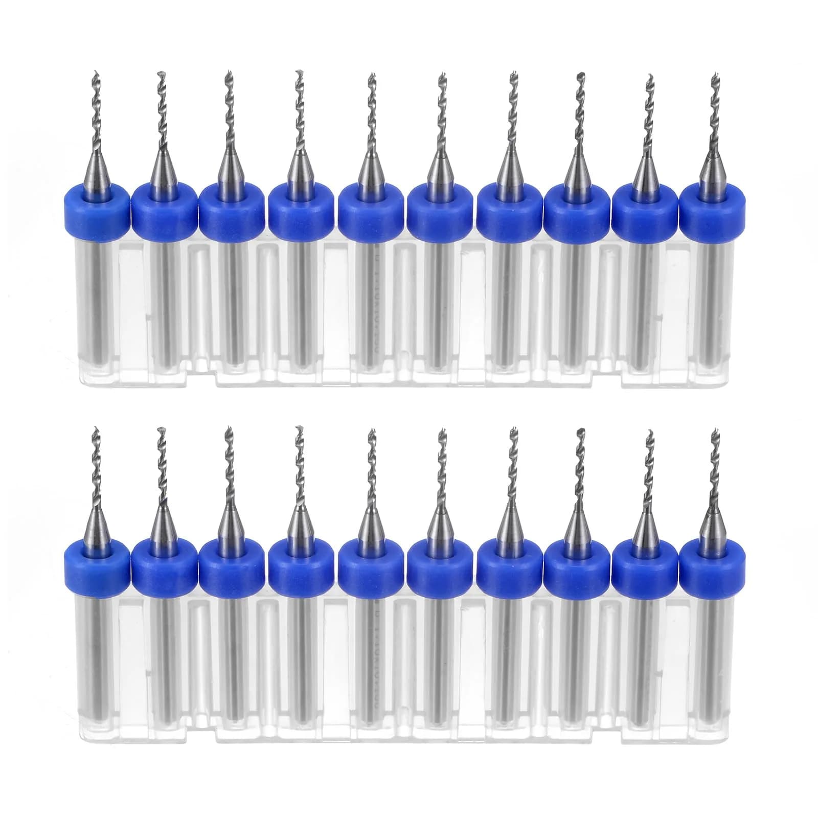 uxcell 1.1mm Tungsten Carbide PCB Drill Bits 2 Set (20 Pcs) | Precision Rotary Tool Bits for Electronics