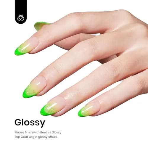 beetles Gel Polish Ghost Phantom 0.5 Fl Oz | Neon Green UV/LED Long-Lasting Nail Art thumbnail 3