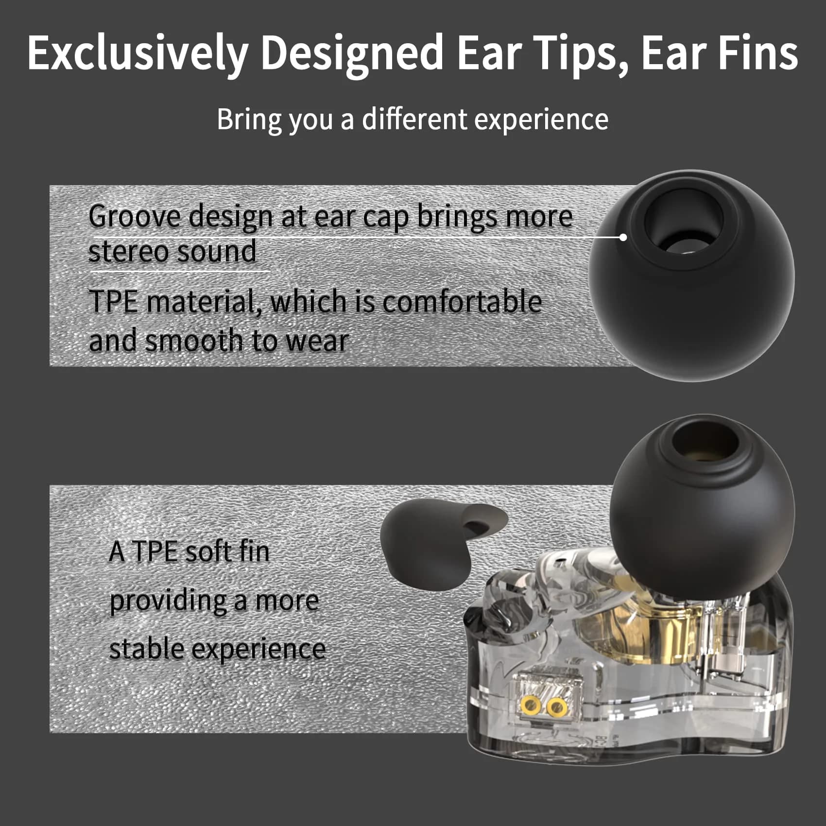 CCZ Melody In-Ear Monitors Wired Earbuds with 1DD 1BA Hybrid Drivers, Detachable 4N OFC Cable, 3.5mm Plug, Purple (16 Ohm, 110dB) | Studio Monitoring HIFI Bass - view 2