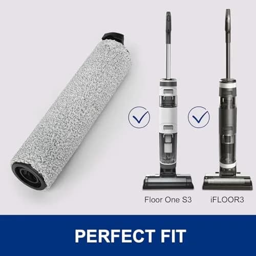 MXZONE Roller Brush Replacement for Tineco iFloor 3 & Floor One S3 Vacuum, 2 Pack | Soft, Fluffy, Washable & Reusable thumbnail 2