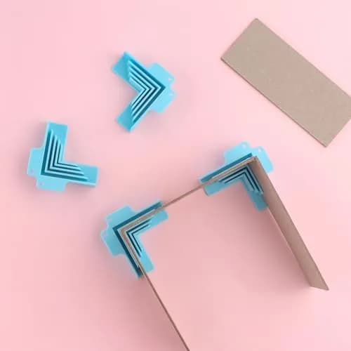 BAOFALI 8-Pack Corner/Divider Assembly Clamps for Chipboard Boxes, 1-3mm Wide | Precision 90-Degree Holding Tool thumbnail 5