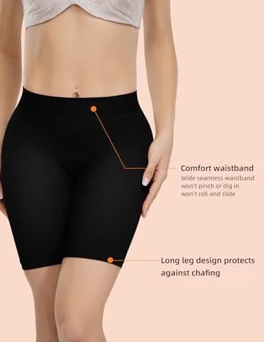 ATTLADY Seamless Boyshorts for Women | Anti-Chafing Underwear Shorts for Dresses, Small thumbnail 2