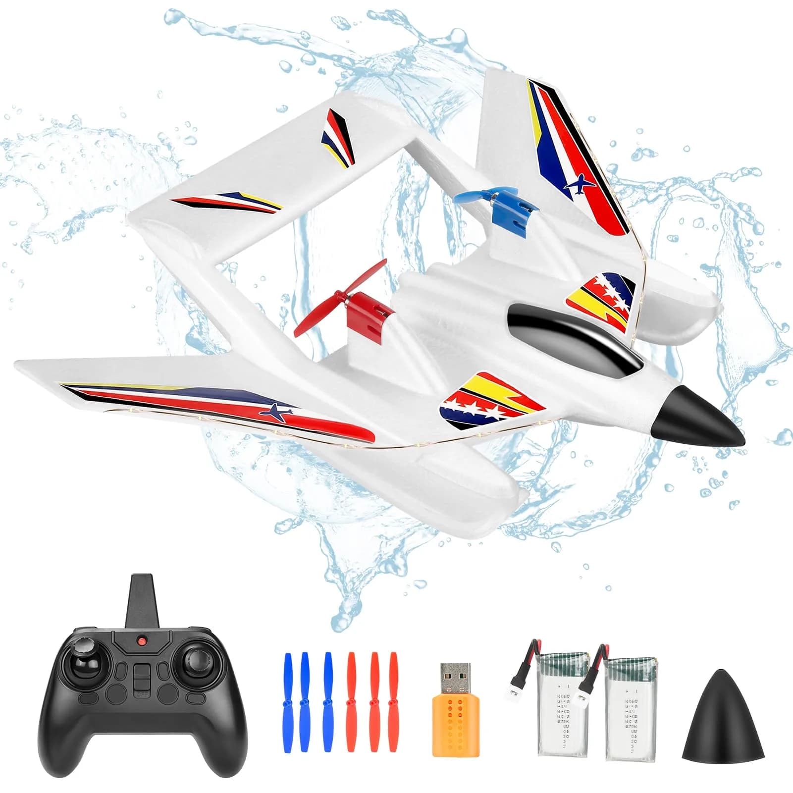 Kimmol RC Plane for Water Land & Air | 2 Channel 24 Min Flight Time