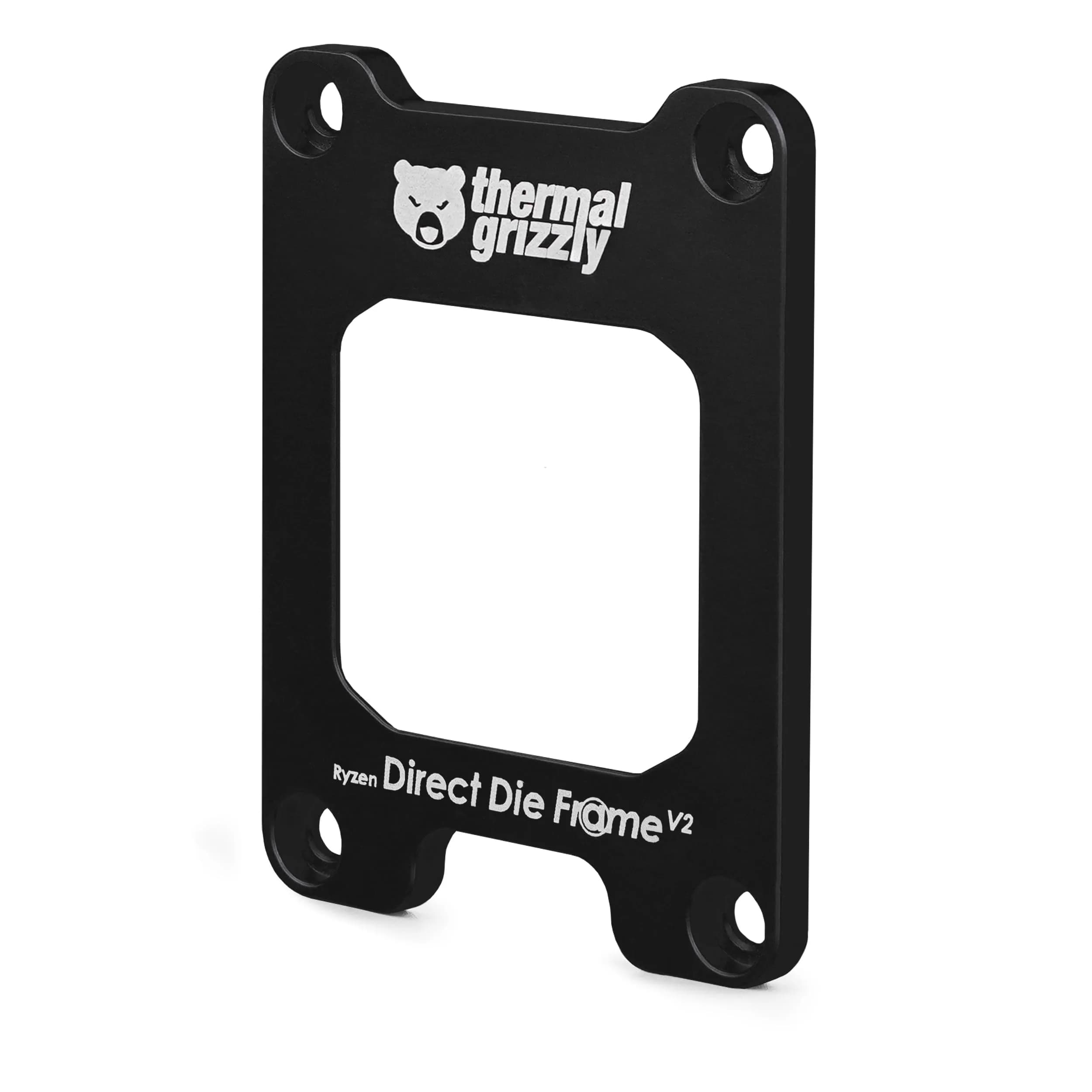 Thermal Grizzly Direct Die Frame Ryzen 7000 V2 Black | For AMD Ryzen 7000 Processors Without IHS — AMD Ryzen 7000 V2