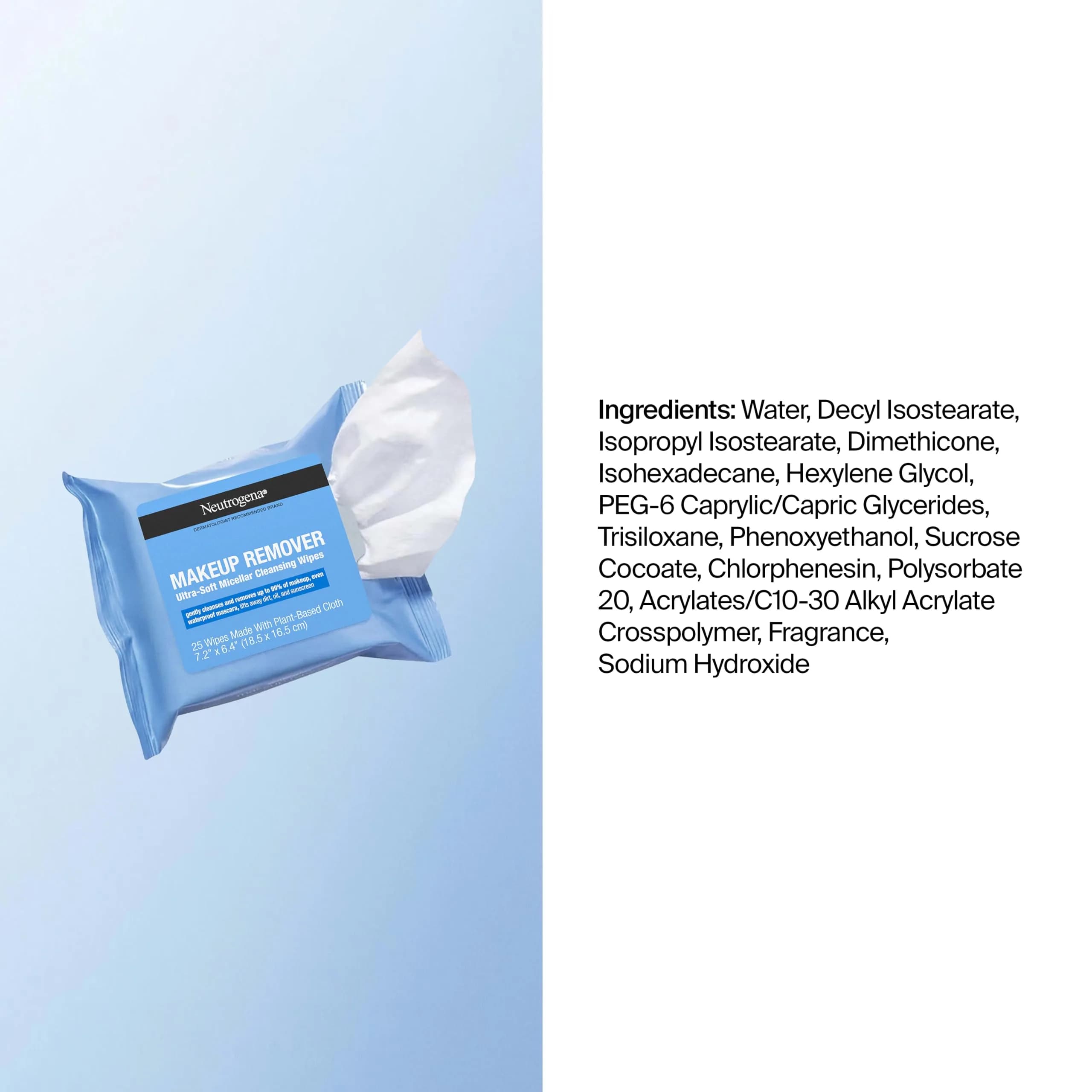 Neutrogena Makeup Remover Cleansing Towelettes Singles, 20-Count | Individually Wrapped for Freshness - view 8