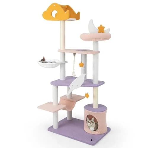 PETSITE Cat Tree Tower 66 Inch | Multi-Level Modern Cat Furniture with Sisal Posts & Playful Design thumbnail 1