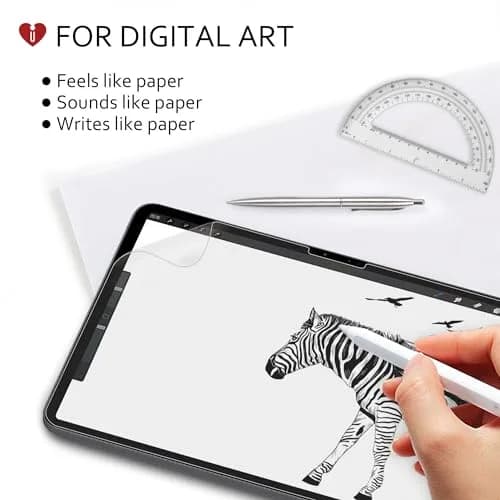 iCarez Matte Screen Protector for iPad Pro 13" (M4 2024/M5 2025) & iPad Air 13" (M2 2024/M3 2025) - Anti-Glare, Fingerprint Resistant, Apple Pencil Compatible 2-Pack thumbnail 4