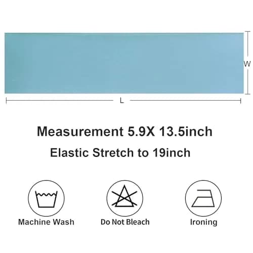 Gankar Baby Blue Chair Sashes 50 Pack | Stretchable Polyester Spandex Bands for Events thumbnail 7