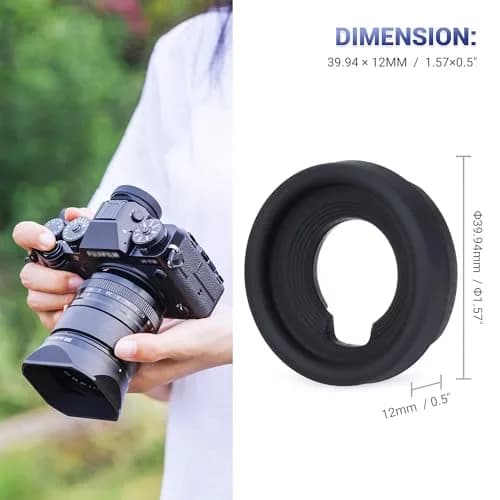 JJC Camera Viewfinder Eyepiece Eye Cup for Fuji GFX100 II & X-H2S | Soft Silicone, Replaces EC-GFX, Blocks Light, Impact-Resistant (70-120 chars) thumbnail 5