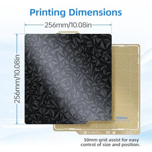 BIQU Designer Series Smooth PEO+Textured PEI Build Plate 257x257mm | Double Sided Spring Steel Print Bed thumbnail 7
