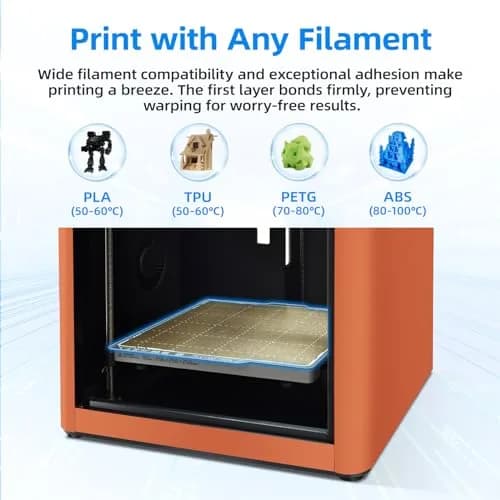 BIQU PyroGrip Double Side Textured PEI Build Plate 257x257mm | Grips Prints for Bambu Lab Printers thumbnail 4