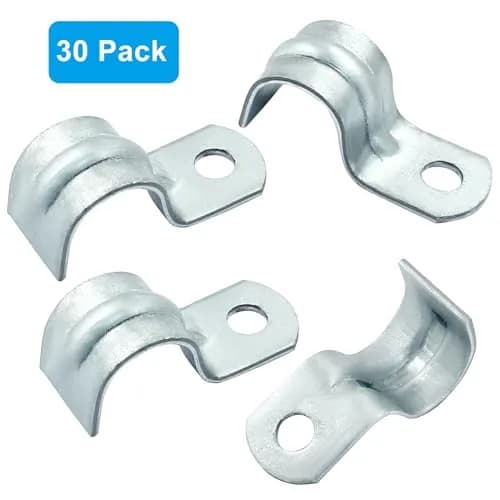 Biaungdo M12 1/2 Inch Rigid Pipe Strap, 30 Pcs, Zinc Plated Steel | Heavy Duty Conduit Clamp for Pipes & Cables thumbnail 5