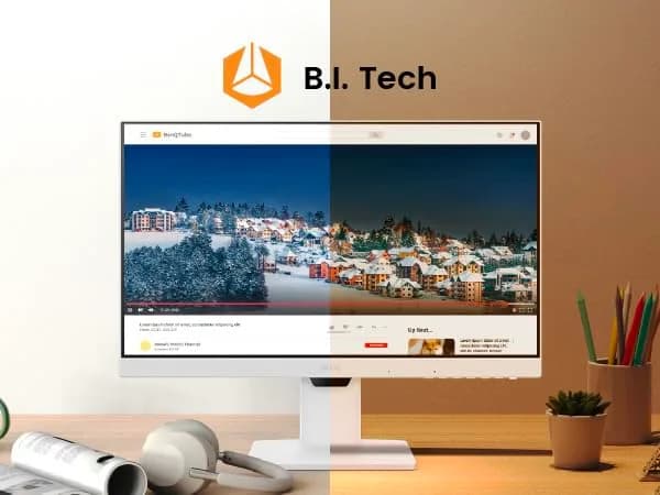 BenQ GW2486TC Office USB hub Monitor 24" 1080p | Eye-Care IPS | Height Adjustable | White thumbnail 12