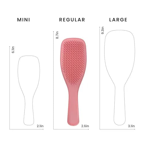 Tangle Teezer Ultimate Detangler Curly Hair Brush, Regular Size, Coral Pink | Patented Two-Tier Teeth for 3C-4C Hair thumbnail 8