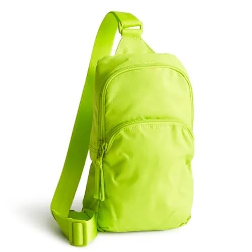 Vera Bradley Women's Ripstop Lorman Sling Backpack Lime Green | Lightweight Travel & Daily Use thumbnail 1
