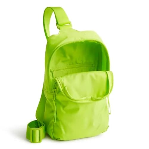 Vera Bradley Women's Ripstop Lorman Sling Backpack Lime Green | Lightweight Travel & Daily Use thumbnail 3
