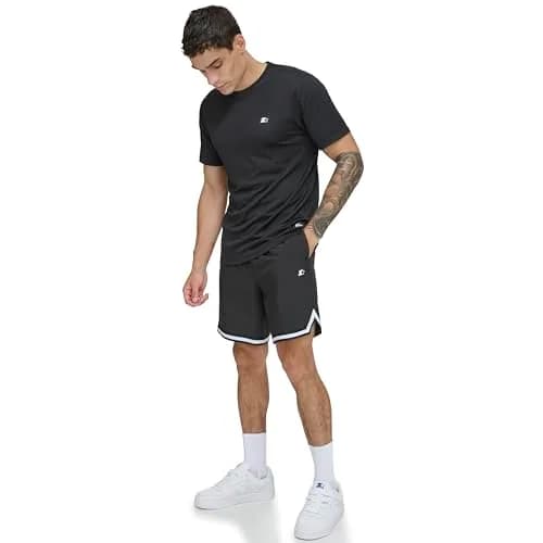 STARTER Men's Short Sleeve UPF 40+ Quick Dry Rash Guard, Rich Black, Large thumbnail 3