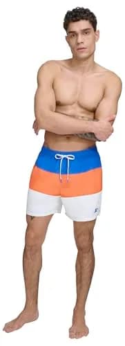 STARTER Men’s Swim Trunk Blue | UPF 40+ Lightweight Quick Dry for Summer thumbnail 1