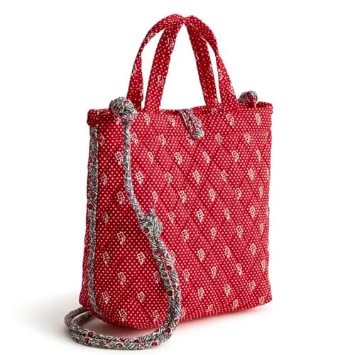 Vera Bradley Mini Cotton Tote Dotty Floral | Compact, Lightweight & Vibrant thumbnail 1