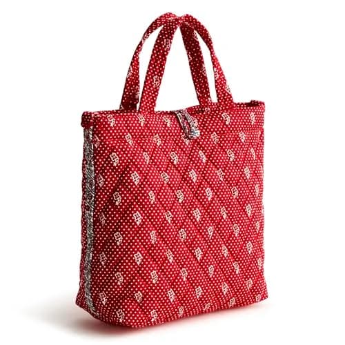 Vera Bradley Mini Cotton Tote Dotty Floral | Compact, Lightweight & Vibrant thumbnail 4