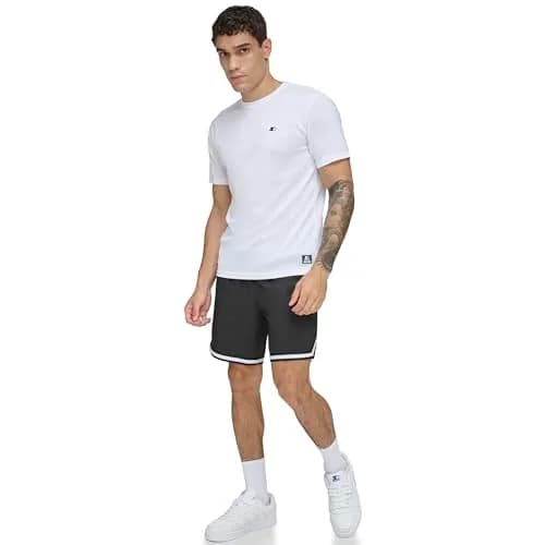 STARTER Men's Quick Dry UPF 40+ Short Sleeve Active Top, New White, Large | Lightweight, Breathable & Water-Resistant thumbnail 2