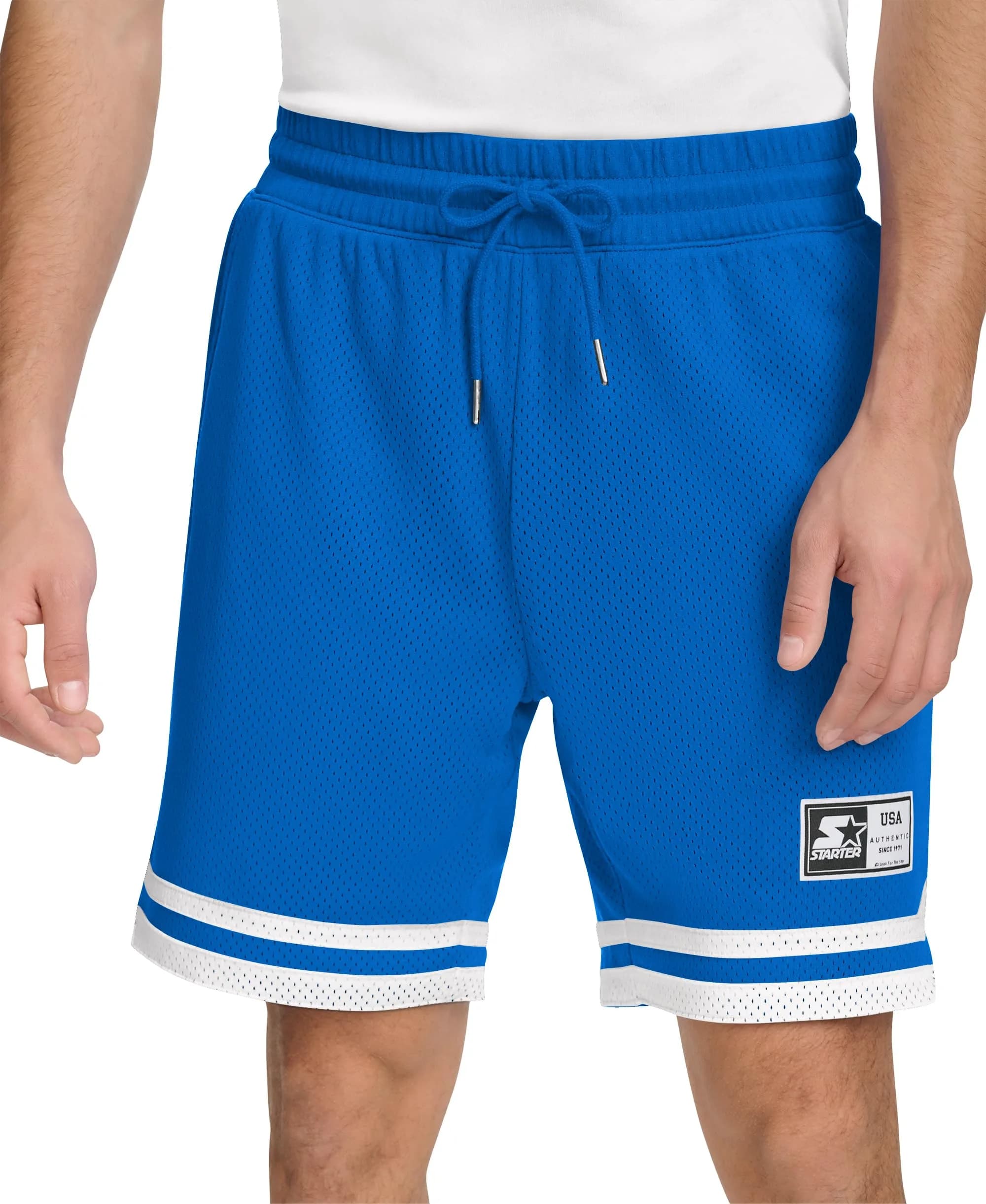 STARTER Heavyweight Mesh Basketball Short, Burgundy, Large | Classic Fit & 8" Inseam