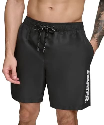 STARTER Men's Swim Trunk Black Large | UPF 40+ Quick Dry & Lightweight thumbnail 1