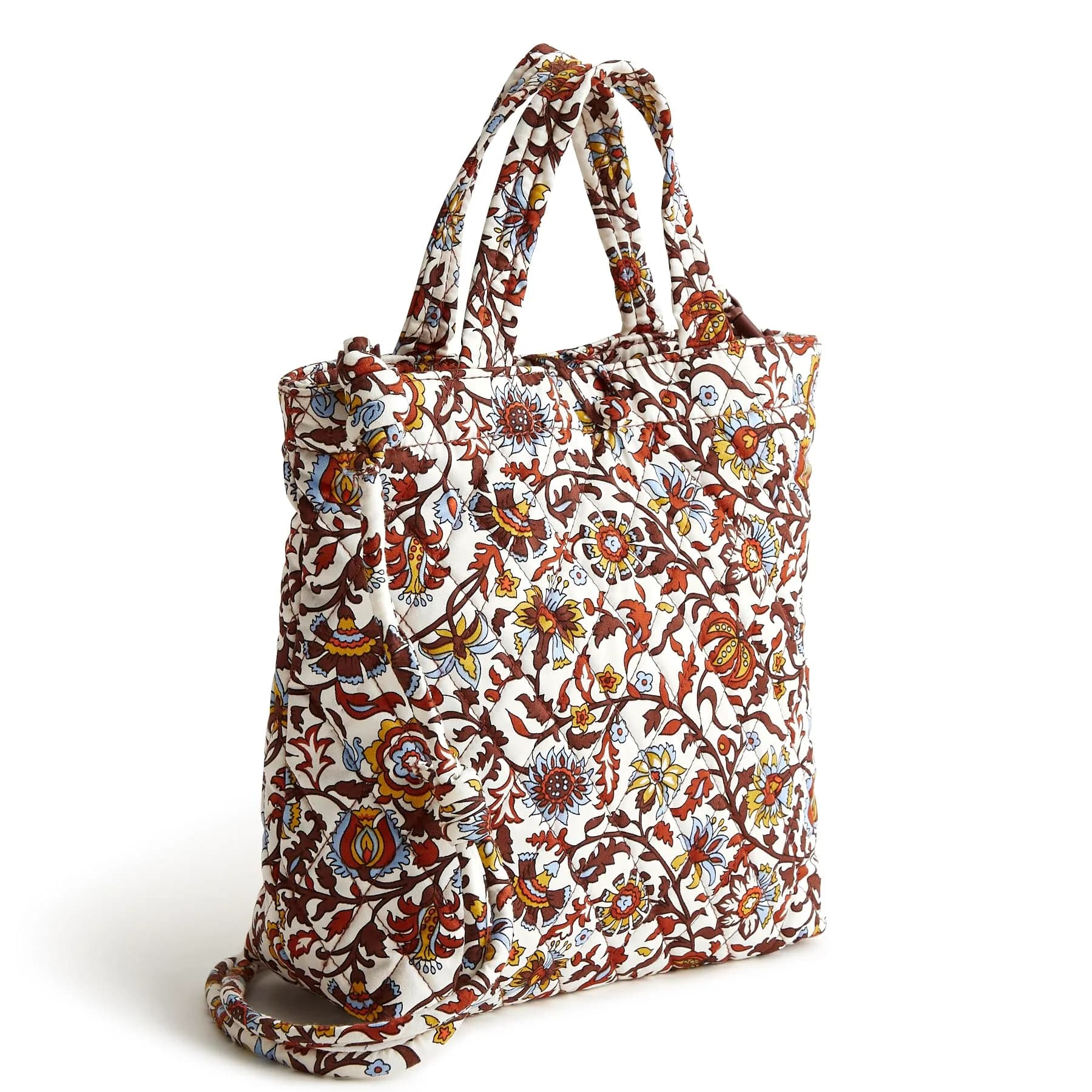 Vera Bradley Mini Cotton Tote Marrakesh Vines Cream | Compact, Stylish & Light for Daily Use - main product image