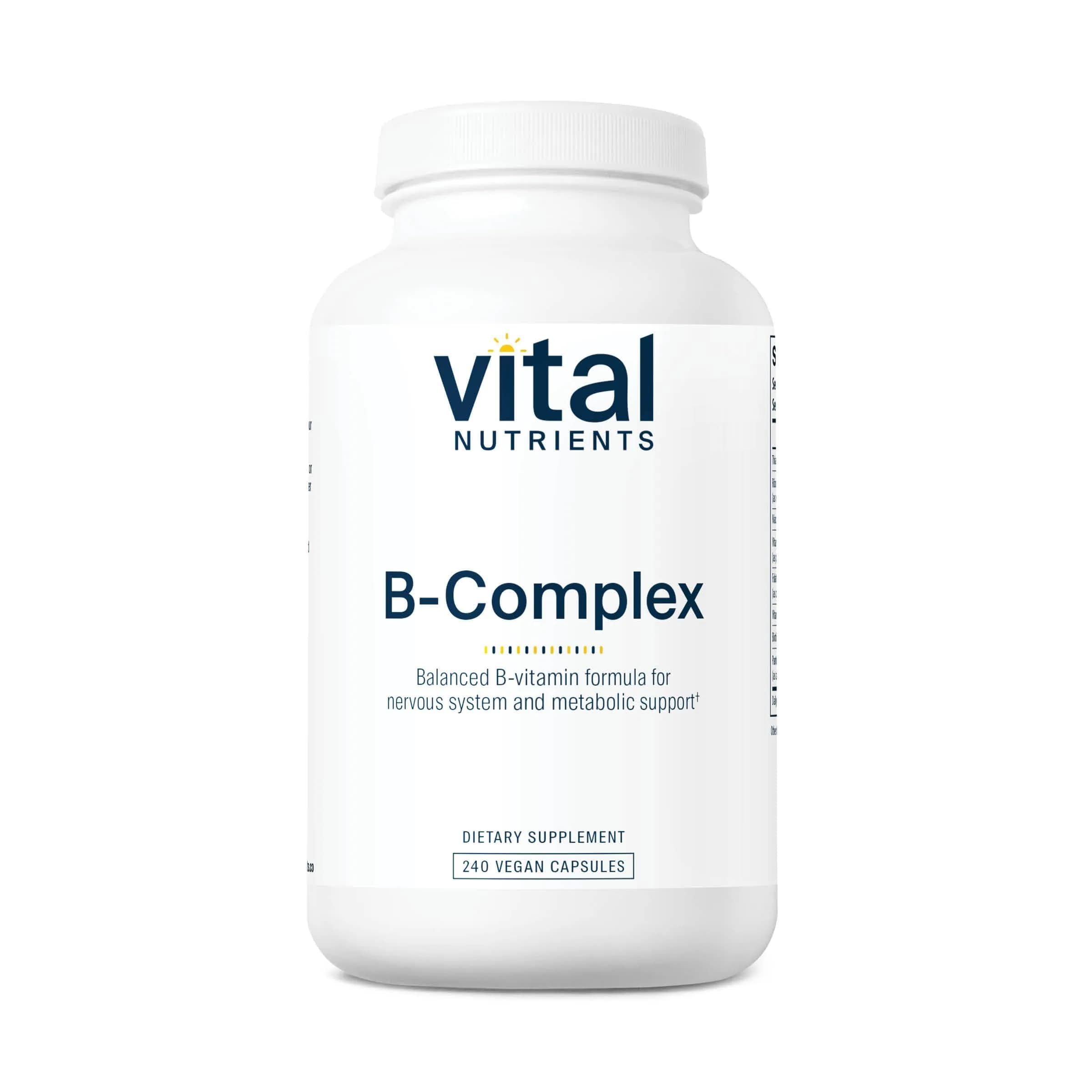 Vital Nutrients Vitamin B-Complex 240 Capsules | Supports Energy & Brain Function — Capsule
