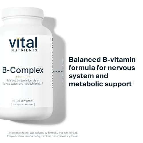 Vital Nutrients Vitamin B-Complex 240 Capsules | Supports Energy & Brain Function thumbnail 3