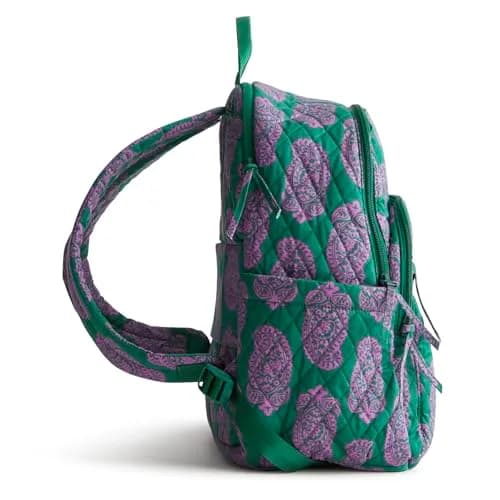 Vera Bradley Bancroft Backpack - Premium Cotton, Paisley Green Jacket | Spacious, Water-Resistant, 15" Laptop thumbnail 8