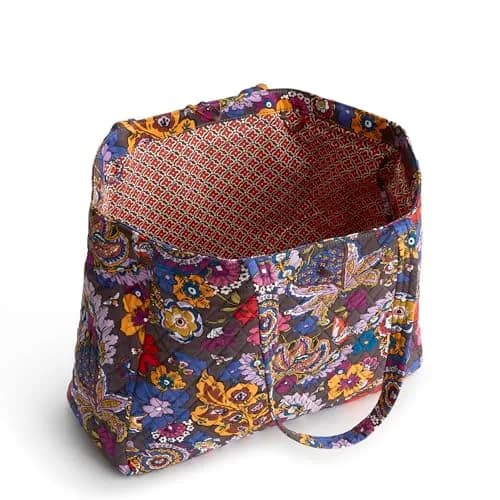Vera Bradley Premium Cotton Hathaway Tote | Colorful Floral Design, One Size thumbnail 5