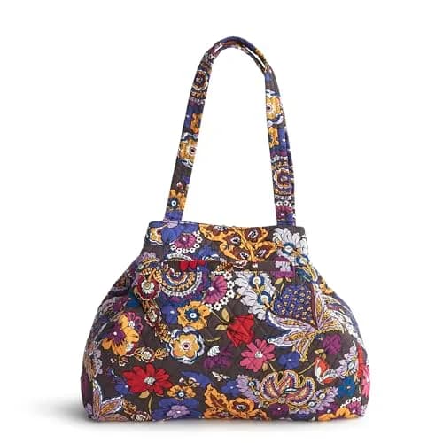 Vera Bradley Premium Cotton Hathaway Tote | Colorful Floral Design, One Size thumbnail 7