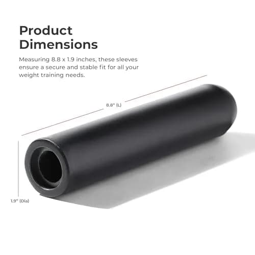 Sunny Health & Fitness Olympic Plate Sleeve Adapter 1" to 2" | Converts 1" Posts to 2" Olympic Fit thumbnail 6