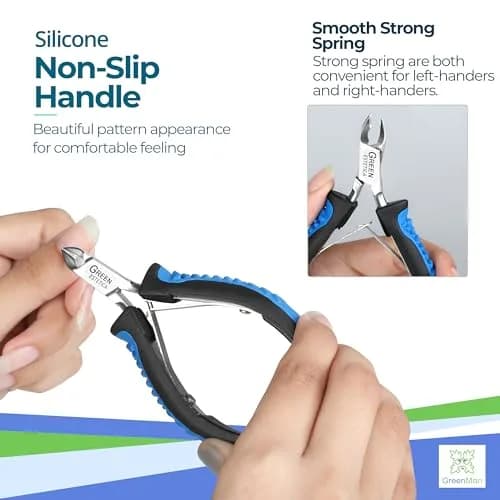 GREEN ESTETICA Stainless Steel Cuticle Nipper 4.5 inch | Precision Nail Tool for Pain-Free Cuticle Care thumbnail 5