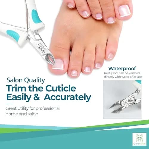GREEN ESTETICA Cuticle Trimmer Stainless Steel | Pain-Free Nail Care Tool thumbnail 3