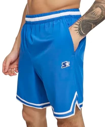 STARTER Men's Swim Trunk Blue Medium | UPF 40+ Quick Dry Stretch Volley thumbnail 1