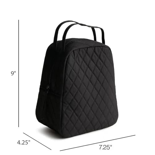 Vera Bradley Premium Cotton Lunch Bag, Moonless Night | Stylish, Insulated, Reusable, Lightweight thumbnail 3
