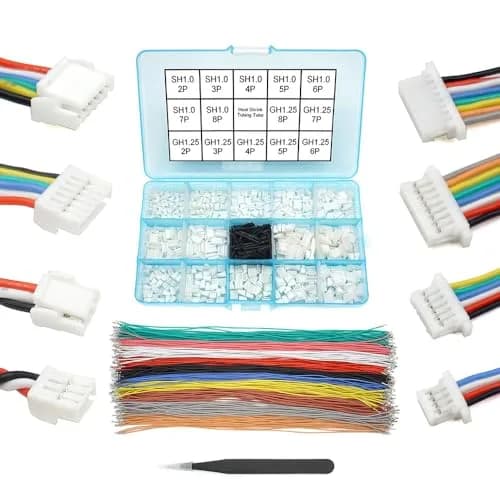 elechawk GH1.25 to SH1.0 Pre-Crimped Cables & Connectors Kit | Compatible with Pixhawk Flight Controllers thumbnail 1