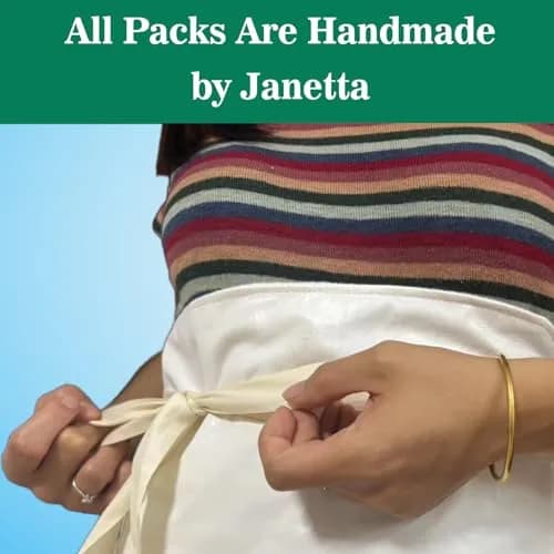 Cogetoro Organic Castor Oil Pack Wrap with 6 Adjustable Straps | Reusable Cotton Compress for Liver Detox & Belly thumbnail 6