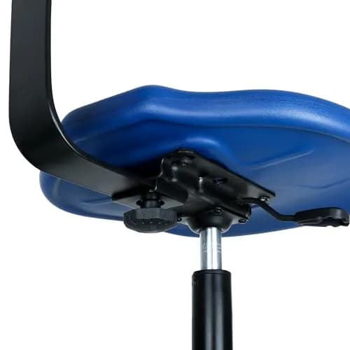 TAKE UR SEAT® Deluxe Polyurethane Lab Stool Chair, 5" Adjustable, Table Height, Blue thumbnail 7