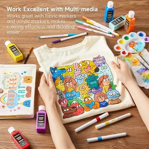 Shuttle Art Fabric Paint 24 Colors | Permanent & Washable Textile Paint for DIY Crafts thumbnail 8