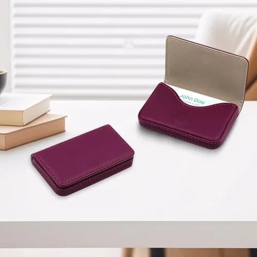 AI-DEE RFID Blocking Wallet Minimalist Leather Business Credit Card Holder 8.9cm (3.5in) | Slim Card Case for Men & Women thumbnail 5