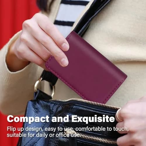 AI-DEE RFID Blocking Wallet Minimalist Leather Business Credit Card Holder 8.9cm (3.5in) | Slim Card Case for Men & Women thumbnail 7