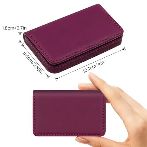 AI-DEE RFID Blocking Wallet Minimalist Leather Business Credit Card Holder 8.9cm (3.5in) | Slim Card Case for Men & Women thumbnail 2