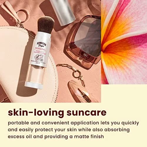 Hawaiian Tropic Mineral Powder Sunscreen Brush SPF 30 & Banana Boat Kids Sport Sunscreen Stick SPF 50 Bundle, 0.15oz + 0.5oz | Broad Spectrum UVA/UVB Protection thumbnail 3
