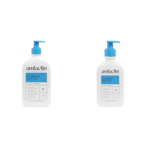 AmLactin Intensive Healing Body Lotion 22 Fl Oz (650ml) | Exfoliates & Moisturizes with Lactic Acid & Ceramides thumbnail 1