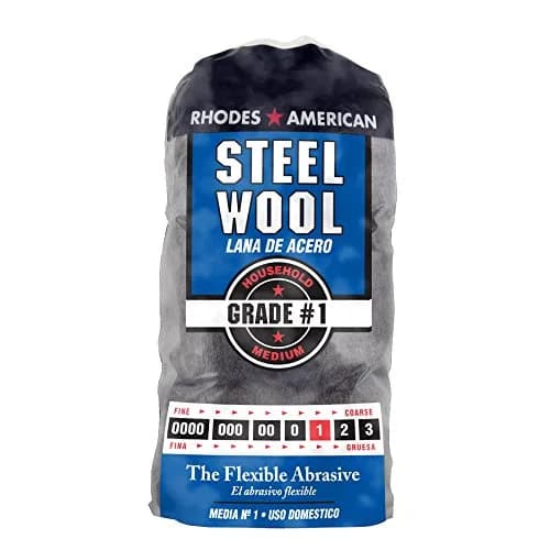 Homax Rhodes American Steel Wool Pads #00 Very Fine & #1 Medium, 24 Pads Total | Polishing, Buffing & Refinishing thumbnail 4