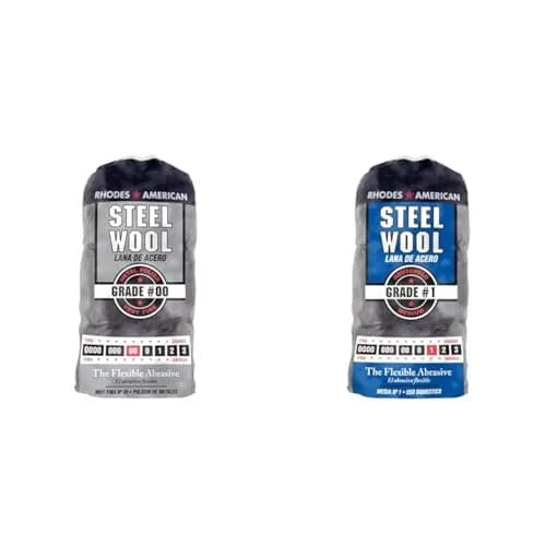 Homax Rhodes American Steel Wool Pads #00 Very Fine & #1 Medium, 24 Pads Total | Polishing, Buffing & Refinishing thumbnail 1